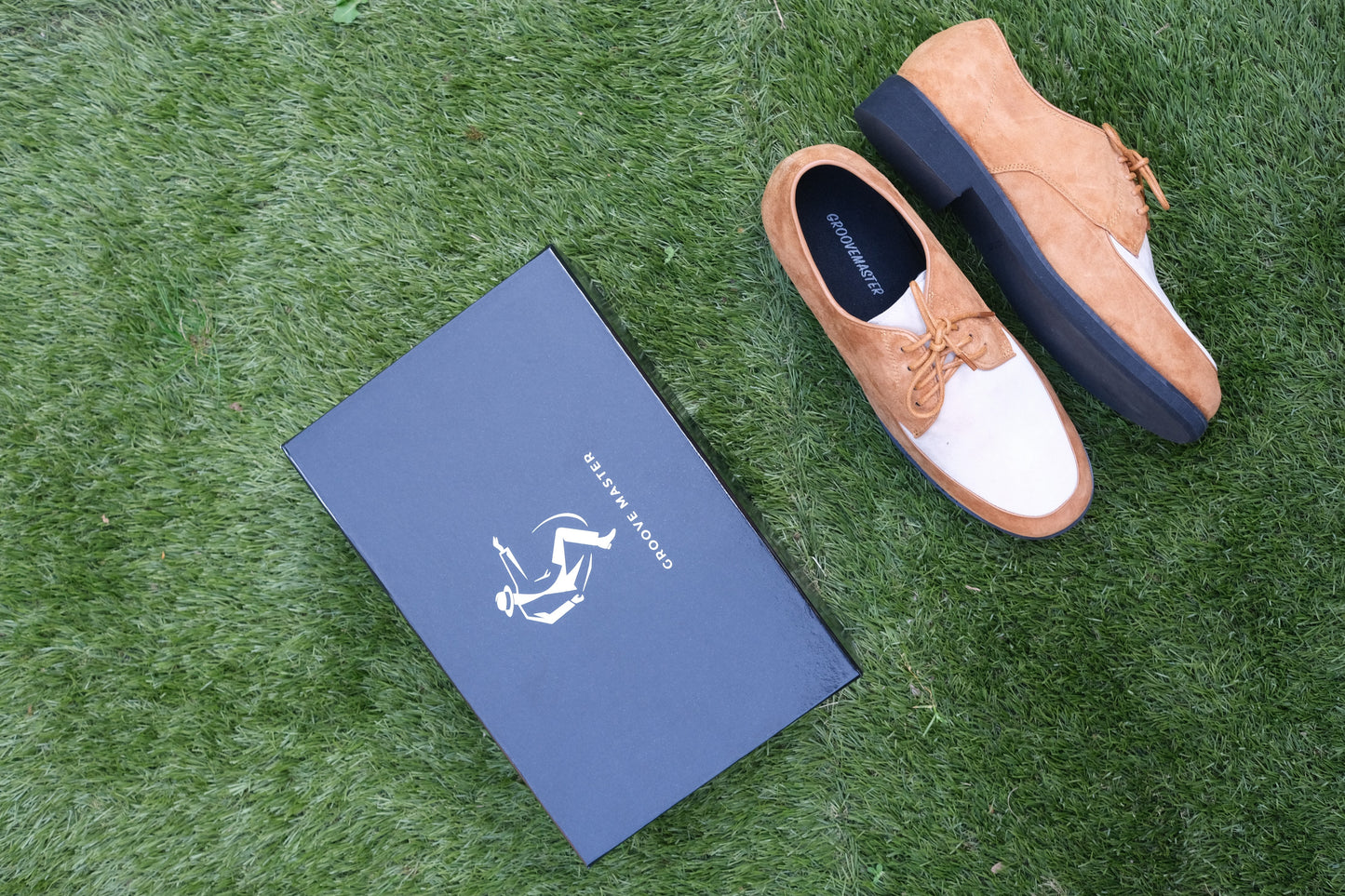 GrooveMaster Shoes Brown&White